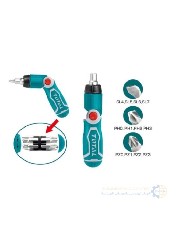 توتال مفك لقم متعدد راتشة مفصلي  13×1مم TACCSD30136 توتال