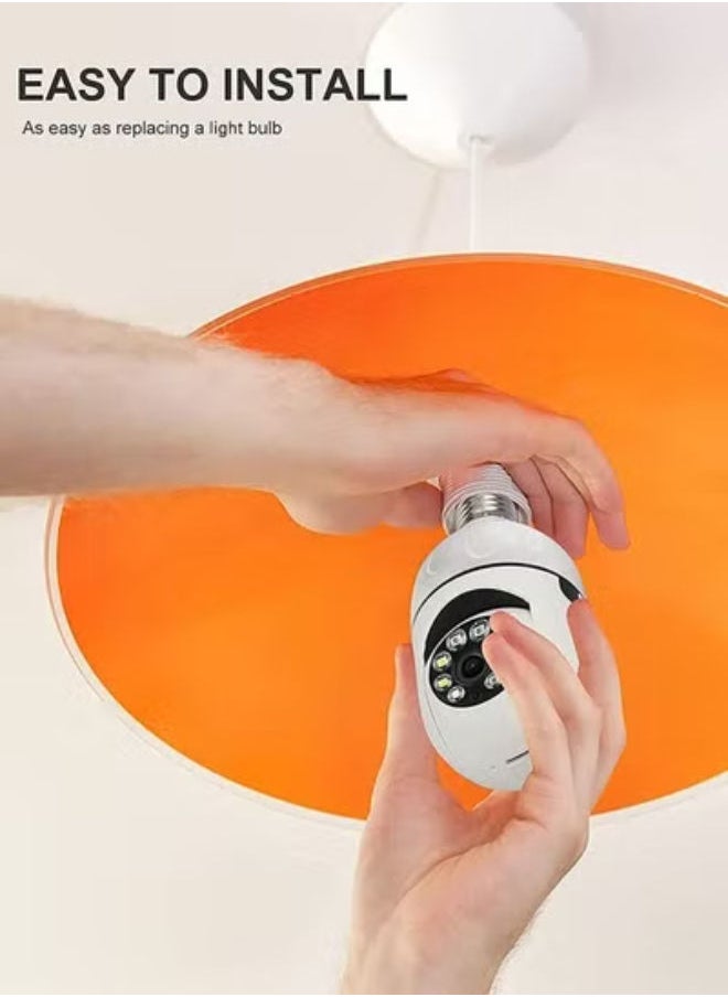 Plynox Light Bulb Camera Wi-Fi IR Night Smart Home Wireless Security for Indoor and Outdoor  - Image 2