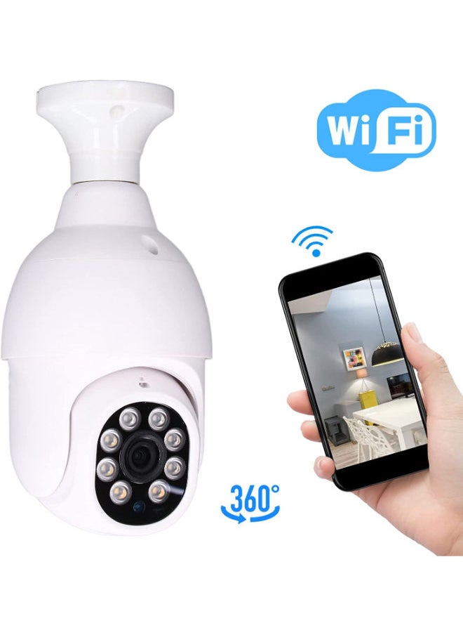 Plynox Light Bulb Camera Wi-Fi IR Night Smart Home Wireless Security for Indoor and Outdoor  - Image 1