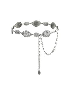 Generic Western Metal Concho Belt for Women Cowgirl Chain Belts for Dresses Jeans Country Concert Outfit  - Image 1