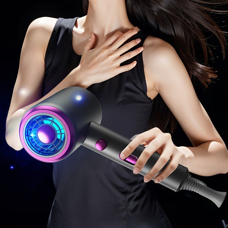Professional Hair Dryer With Diffuser And Concentrator DC Motor Low Noise Hair Styling Tool White - Image 2