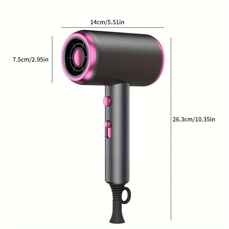 Professional Hair Dryer With Diffuser And Concentrator DC Motor Low Noise Hair Styling Tool White - Image 5