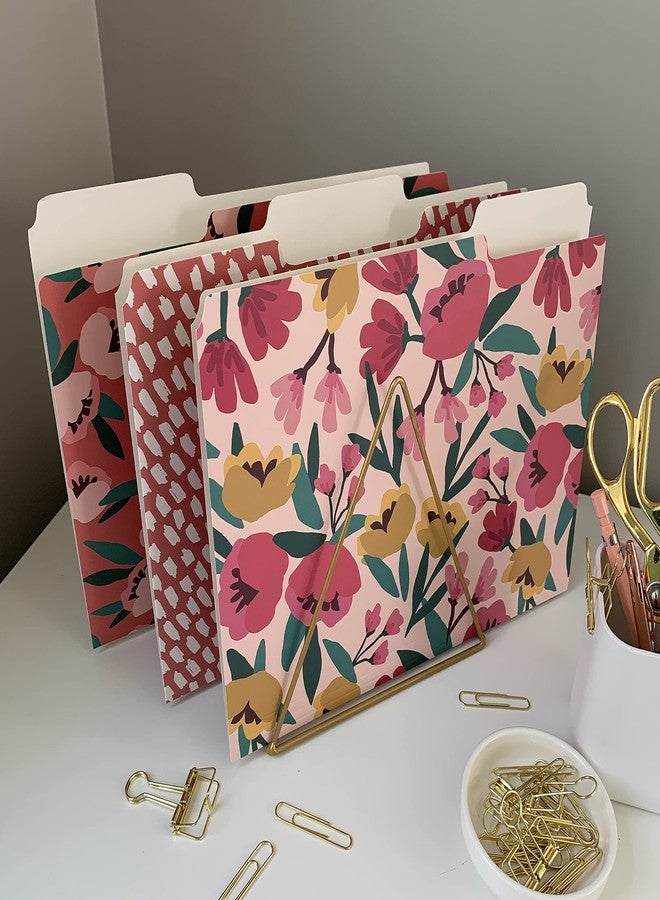 Carousel Greetings Decorative File Folders, Set of 12-3 Tab Cute File Folders Letter Size Decorative Colored File Folders Boho Manilla Folders 8.5 x 11 - Pretty File Folders Home Office Supplies (Harmony) - Image 4