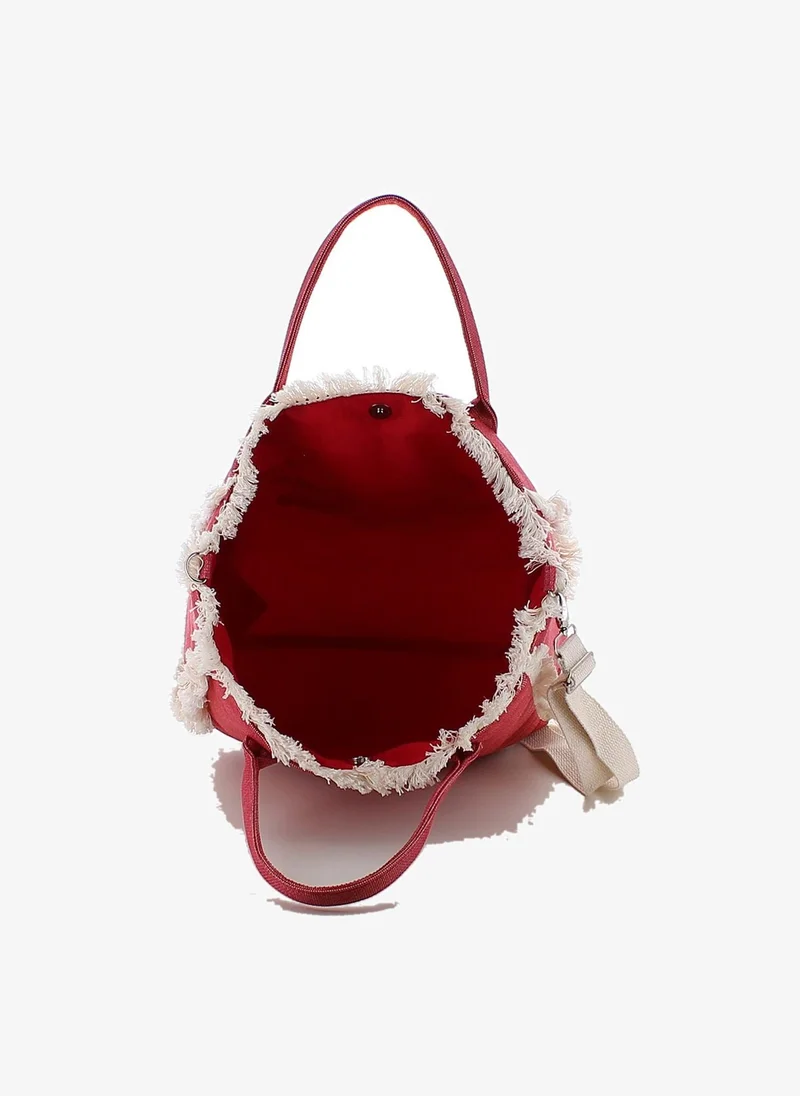 Marina Galanti Marina Galanti Martis Fabric Beach Bag - Red