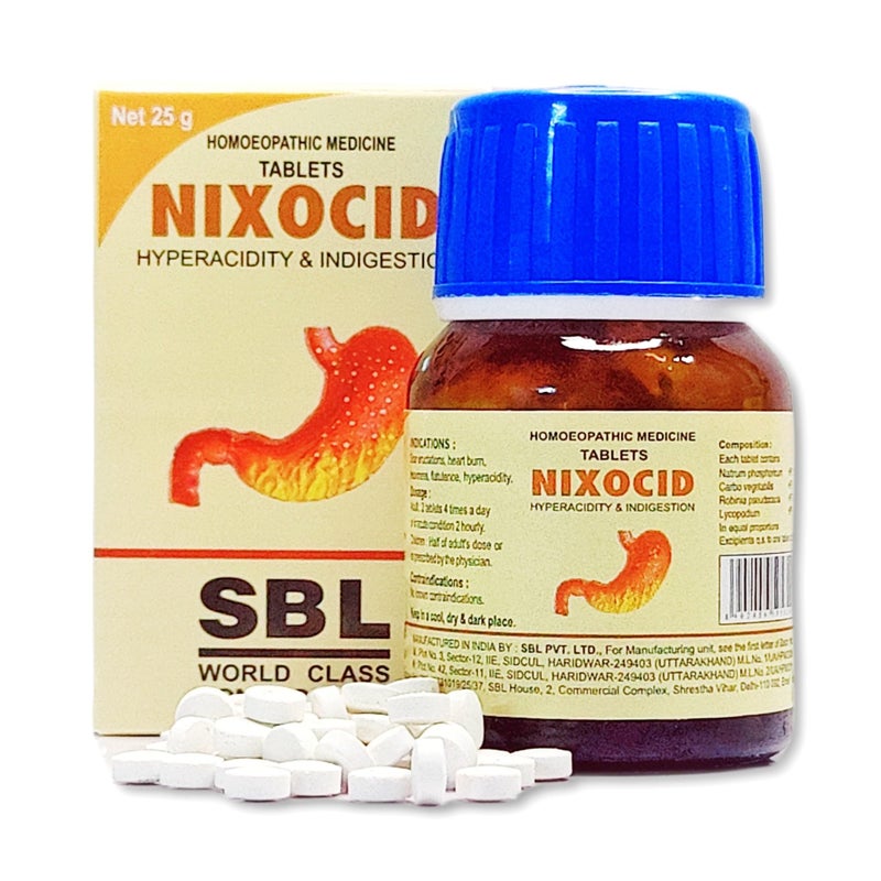 SBL Nixocid tablets sbl homeopathy || pack of 2 (25gx2) - Image 3