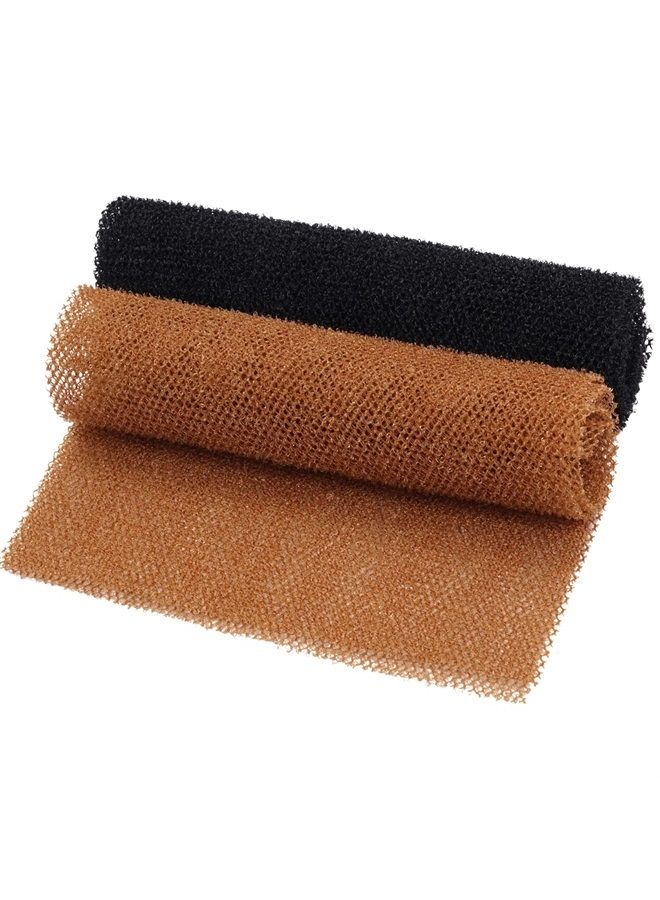 Fengek 2 Pcs African Exfoliating Net, Fengek 31.5 Inch African Long Body Net Sponges Skin Back Scrubber for Daily Shower Bathing Exfoliating (Multicolor 4) - Image 1