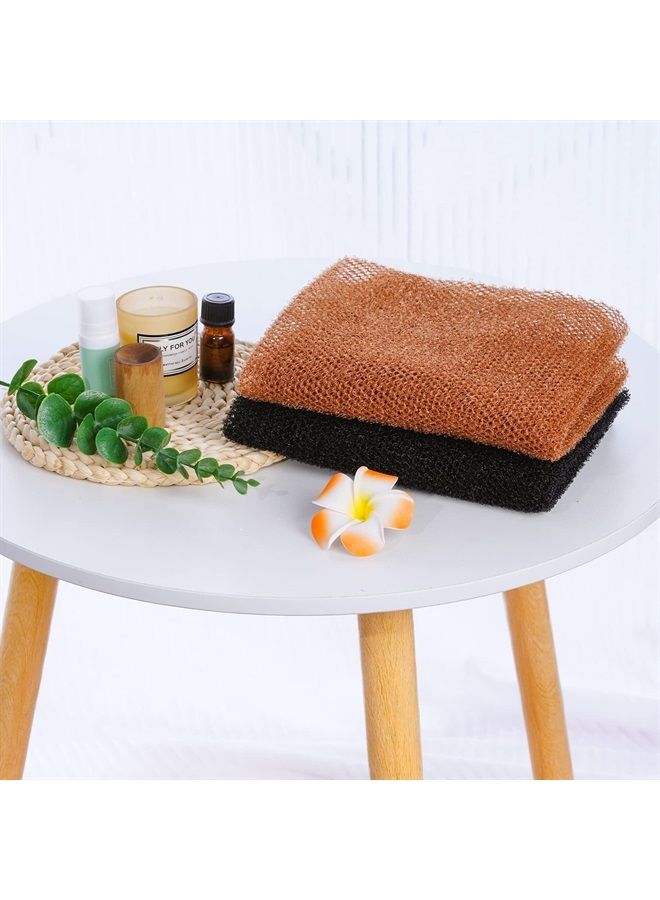 Fengek 2 Pcs African Exfoliating Net, Fengek 31.5 Inch African Long Body Net Sponges Skin Back Scrubber for Daily Shower Bathing Exfoliating (Multicolor 4) - Image 4