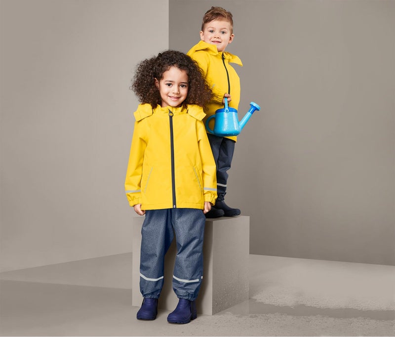 Tchibo Unisex Thermal Rain Jackets, Yellow - Image 2