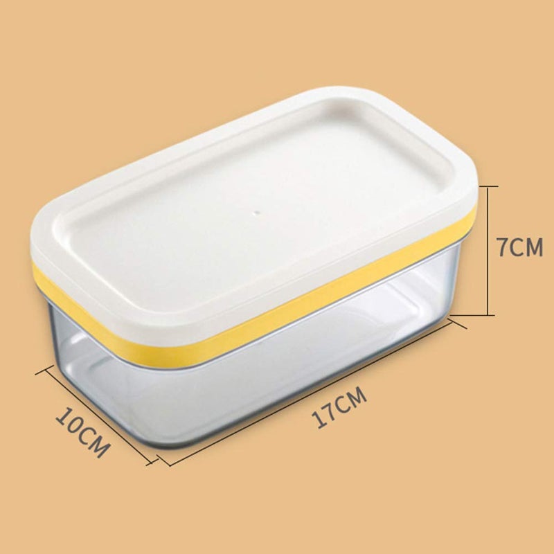 QKDS Butter Dish Butter Keeper with Cutter Slicer, Clear Airtight Butter Cutter Slicer For Easy Cutting And Storage, Covered Butter Dish Serving Tray with Butter insert for Home Kitchen - Image 2