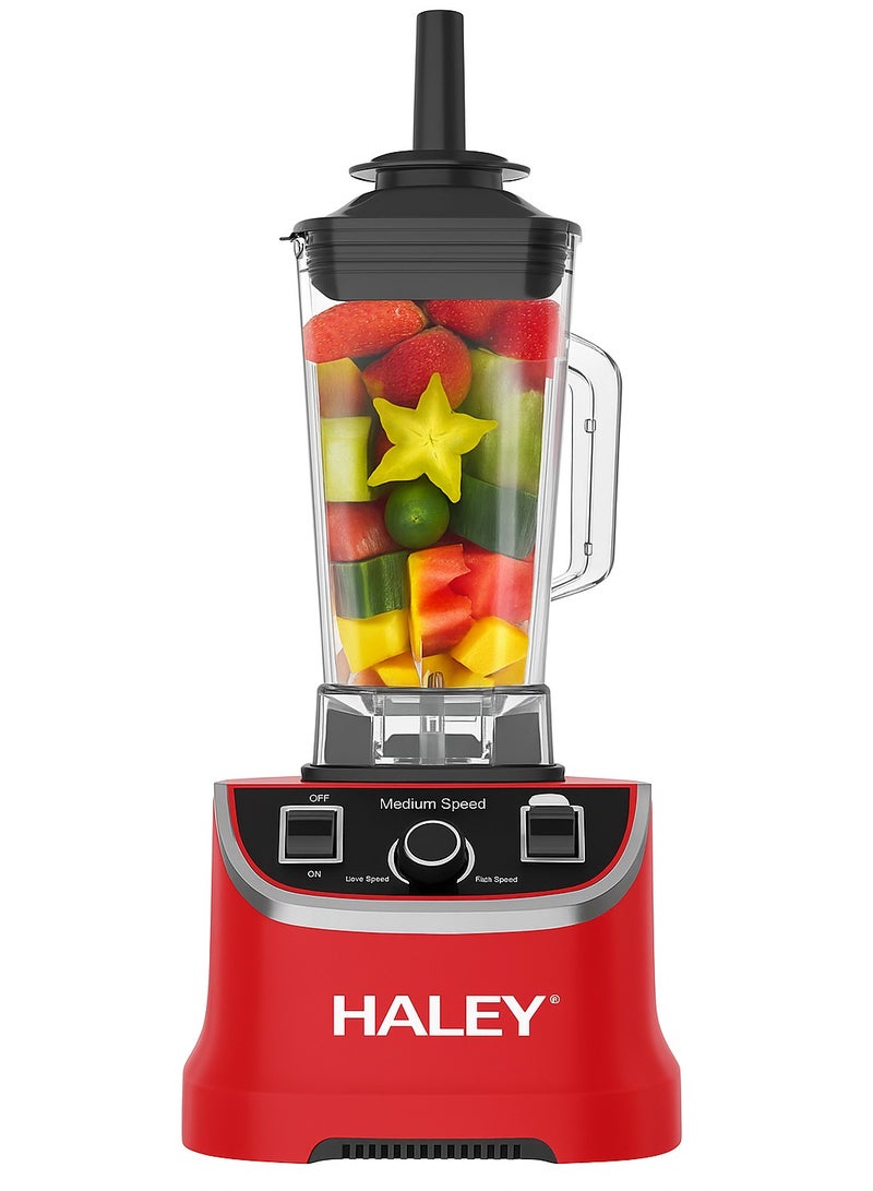 Haley خلاط كهربائي تجاري قوي من هايلي 2.5 لتر – 4800 واط لتحضير العصائر وتكسير الثلج – مثالي للمطبخ والمطاعم - Image 2