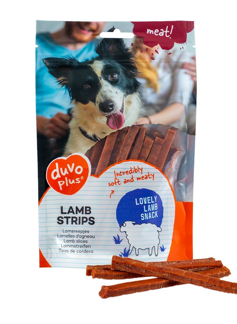 duvo Plus Duvo Dog Snack 80g[Flavor - Lamb, Options - Strips] - Image 1