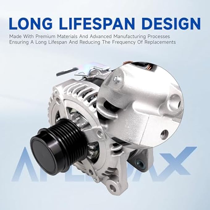 APLEDAX High Output Alternator for/Toyota/Camry 2007-2009, Corolla 2009-2010, Matrix 2009-2013, for/Pontiac Vibe 2009, for/Scion xB 2008-2015, 27060-0H110, 11195, 88975511, 27060-0H111, VND0396 - Image 5