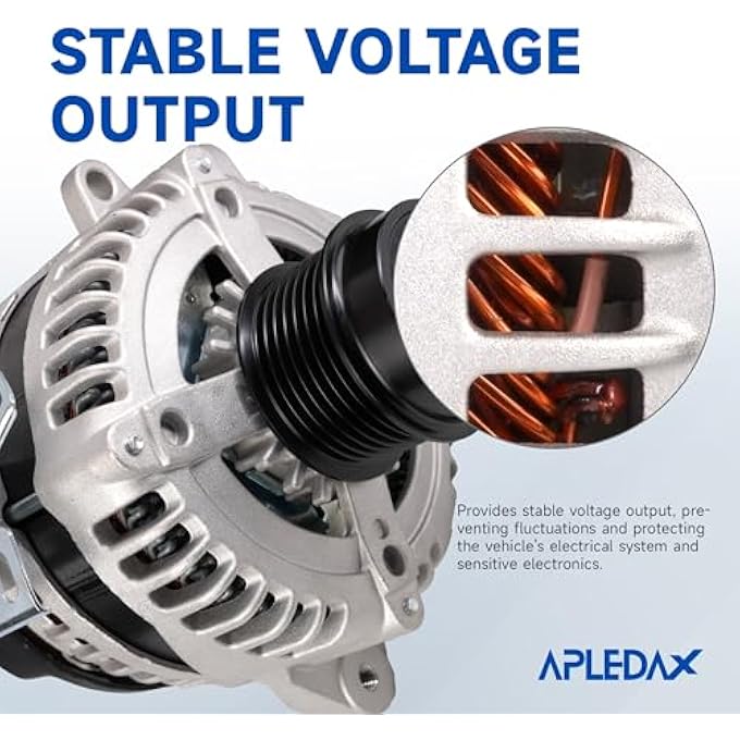 APLEDAX High Output Alternator for/Toyota/Camry 2007-2009, Corolla 2009-2010, Matrix 2009-2013, for/Pontiac Vibe 2009, for/Scion xB 2008-2015, 27060-0H110, 11195, 88975511, 27060-0H111, VND0396 - Image 2