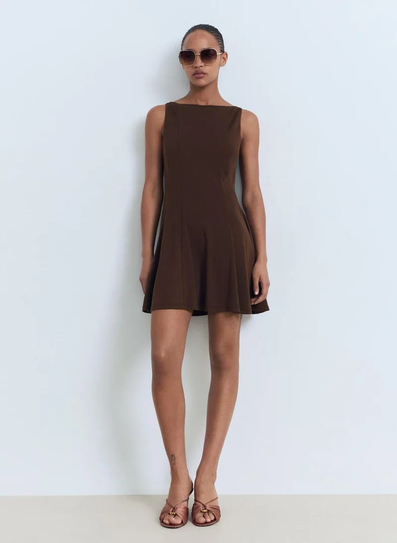 MANGO Short Flared Dress