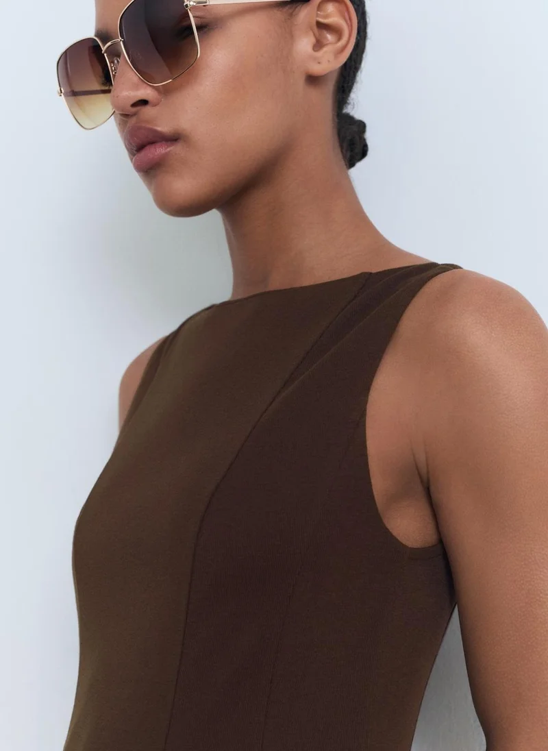 MANGO Short Flared Dress
