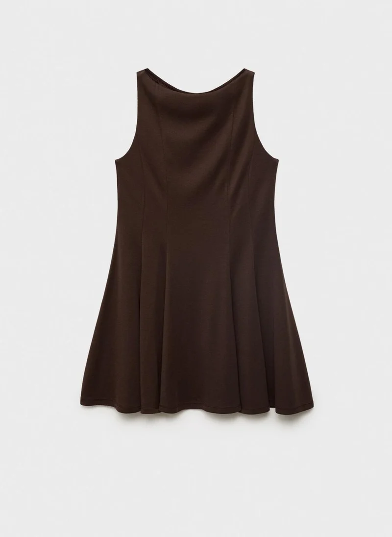 MANGO Short Flared Dress