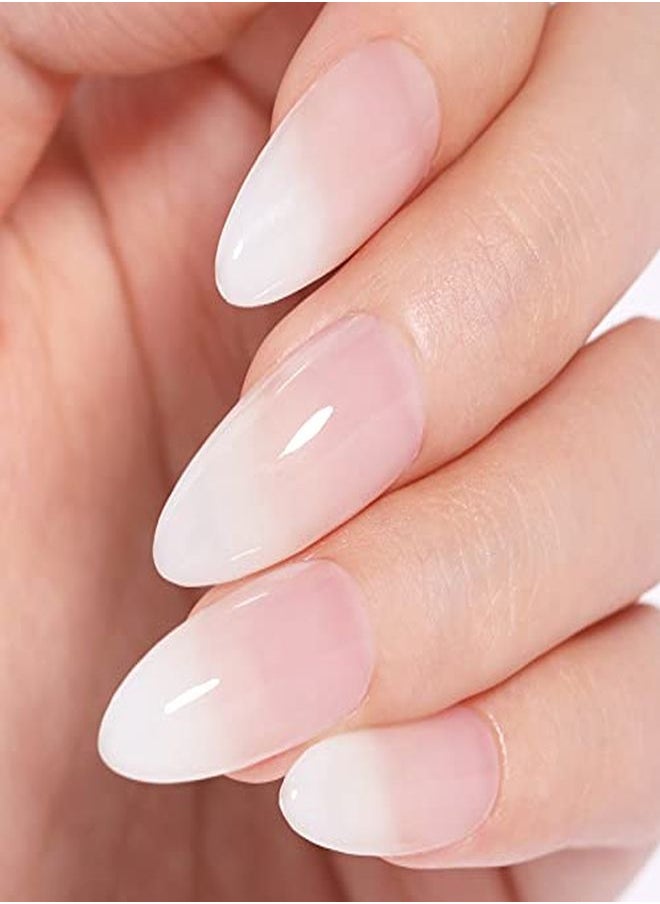 Born Pretty طلاء أظافر جل أبيض حليبي شفاف طلاء أظافر جل أبيض شفاف مع طلاء أظافر LED 10 مل  - Image 1