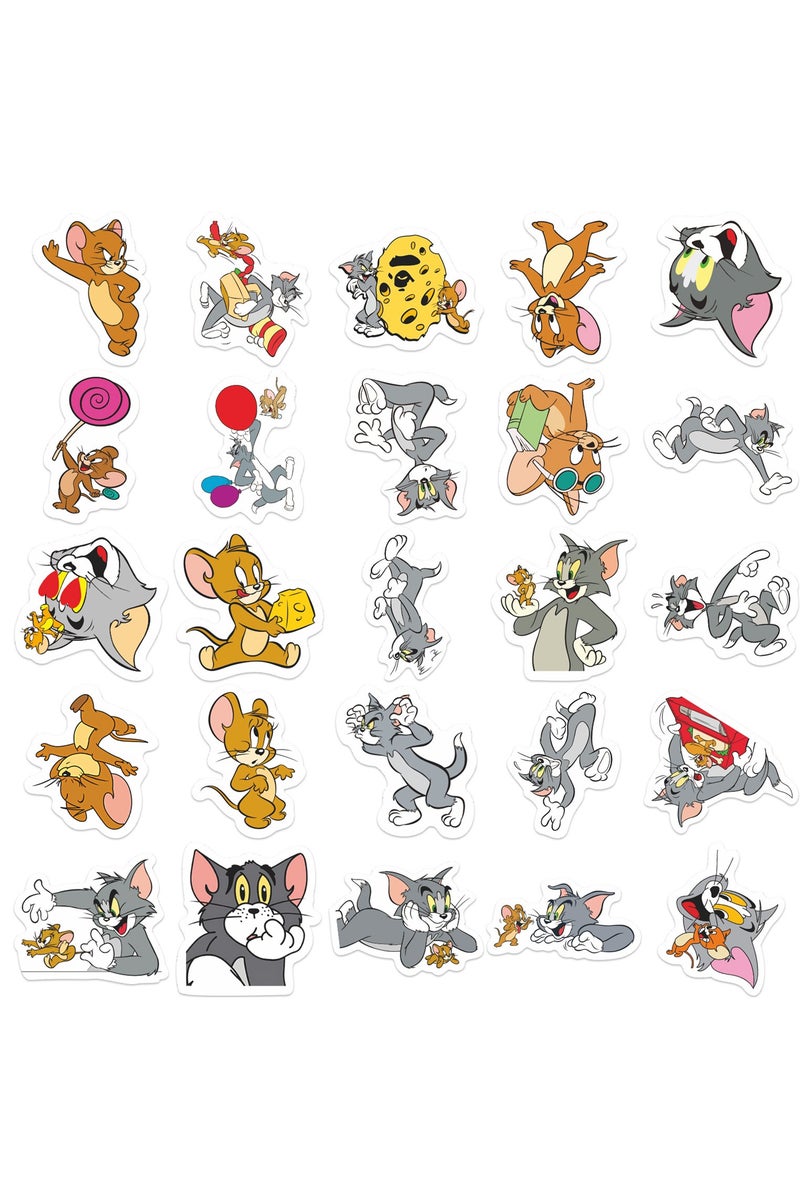 50 Piece Tom Jerry Sticker Set - Bring the Classic Chase to Your Life! - Image 3