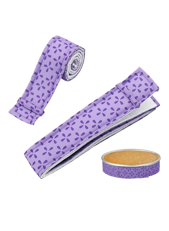 شيبشيب شريط خَبز واحد، شريط ترطيب سميك من القطن الممتصّ لقوالب الكعك، أشرطة تسوية الكعك للمطبخ والمخبز والمطعم - Image 1