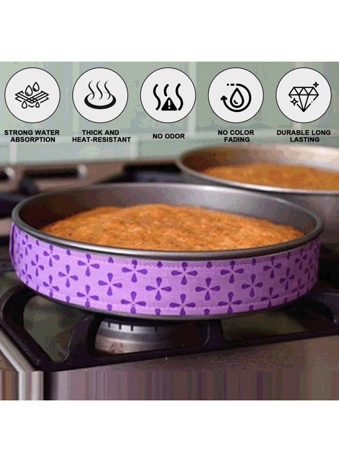 شيبشيب شريط خَبز واحد، شريط ترطيب سميك من القطن الممتصّ لقوالب الكعك، أشرطة تسوية الكعك للمطبخ والمخبز والمطعم - Image 4