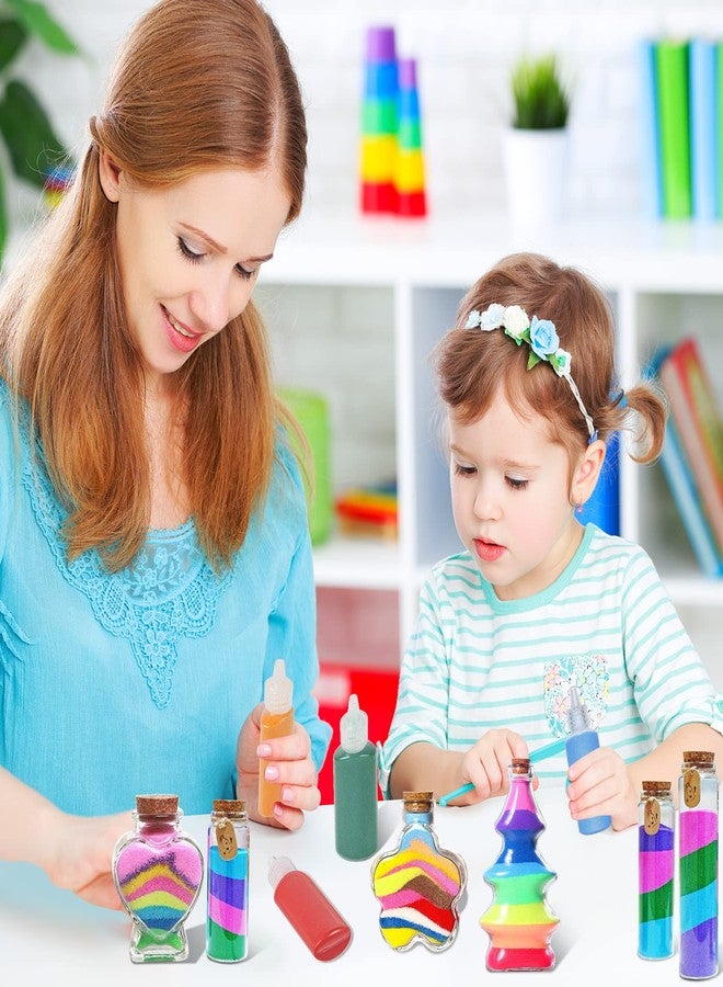 MIKIMIQI 24 Pcs Art Sand Kit - Assorted Colors, 1.25oz Bottles, DIY Sand Painting, Vase, Glass, Scenic, Wedding, Party Favors - Image 3