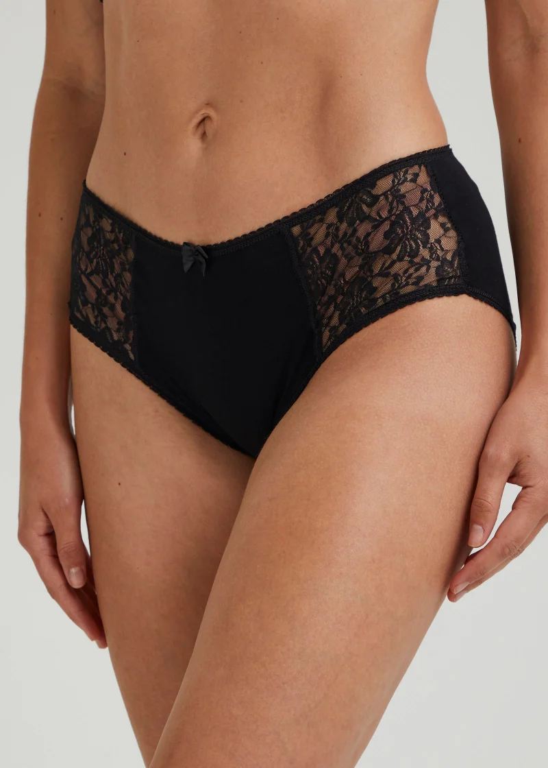 Matalan 3 Pack Lace Modal Short Knickers