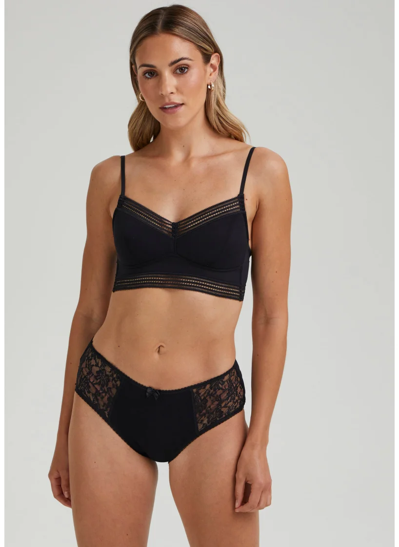 Matalan 3 Pack Lace Modal Short Knickers