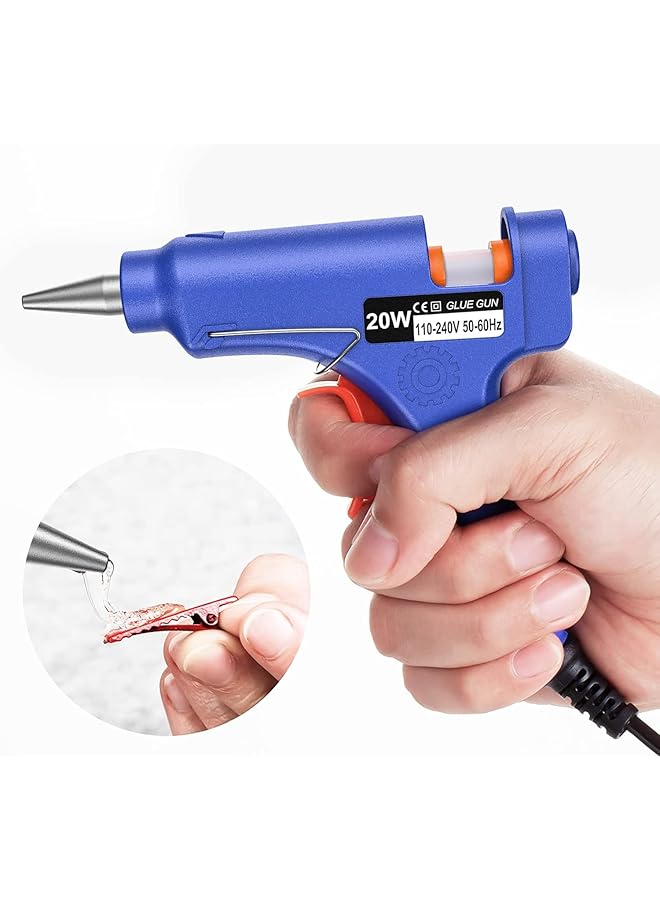 erorex Hot Glue Gun Kit Mini Mini Hot Glue Guns Kit With 50 Sticks Melt Glue Gun Craft For Kids School Diy Arts Home Quick Repairs - Image 4