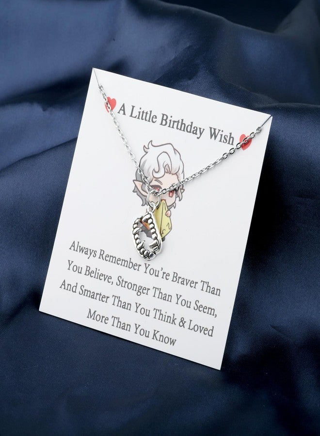 WUSUANED Funny Vampire Cusp Necklace Lover Gift Inspired Jewelry Game Birthday Wish (BG3 Astarion Necklace) - Image 4