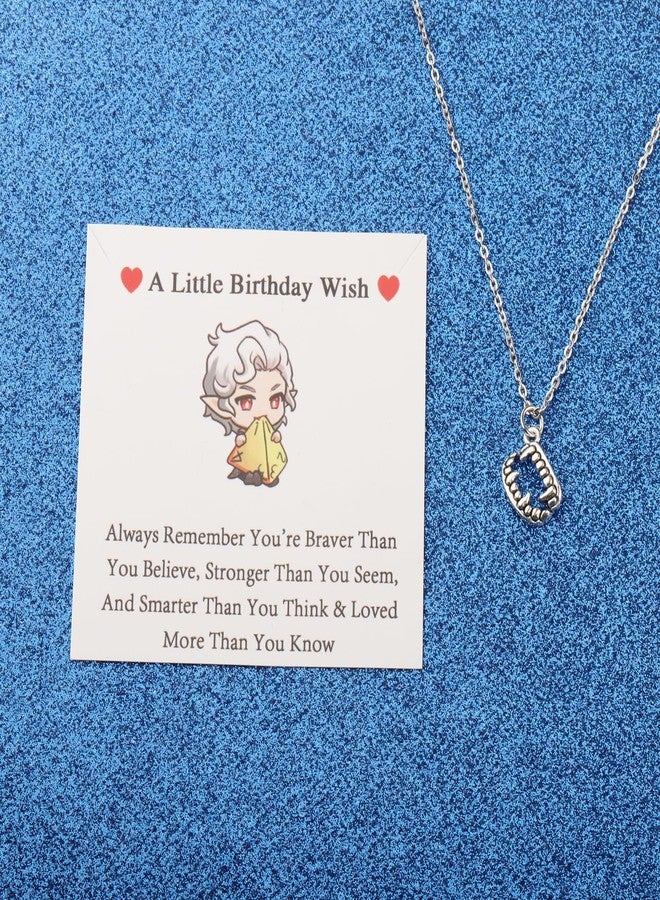 WUSUANED Funny Vampire Cusp Necklace Lover Gift Inspired Jewelry Game Birthday Wish (BG3 Astarion Necklace) - Image 3
