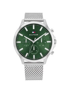 TOMMY HILFIGER TOMMY HILFIGER MEN’s GREEN DIAL, STAINLESS STEEL WATCH ...