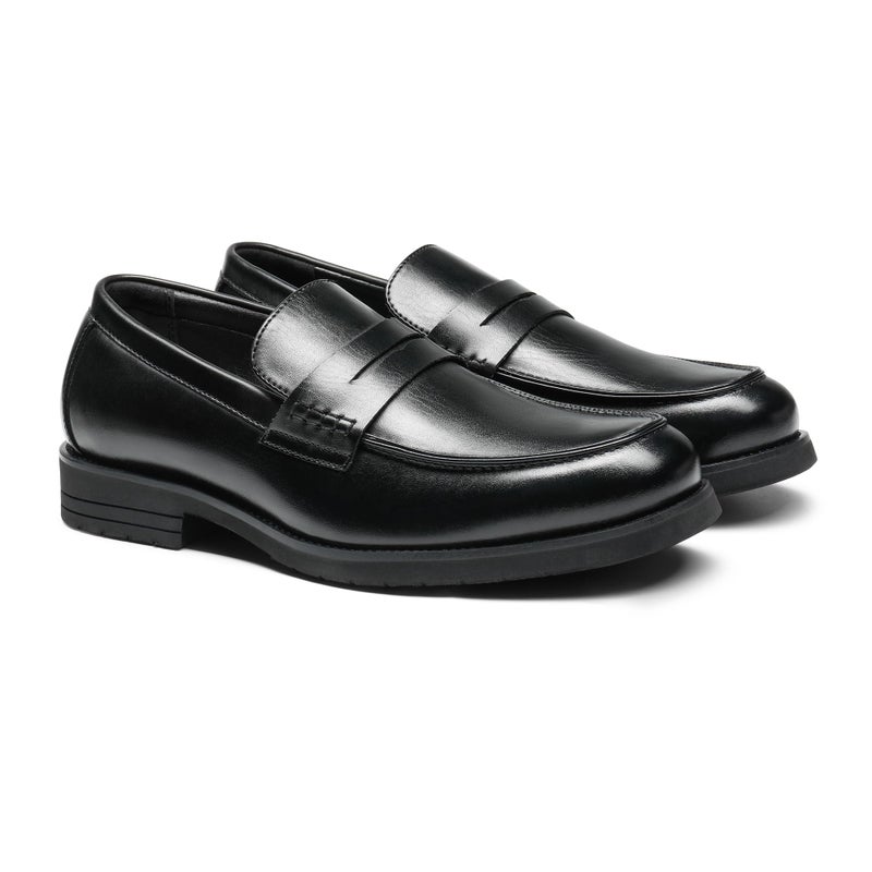 Bruno Marc Men's Dress Slip-on Penny Loafers Business Formal Shoes,Size 9,Black,SBLS2339M - Image 4