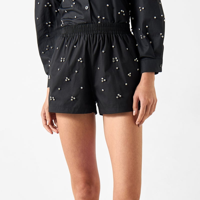 تواكستريمز شورت مزين بخصر مطاطي من تو إكستريمز - Image 1