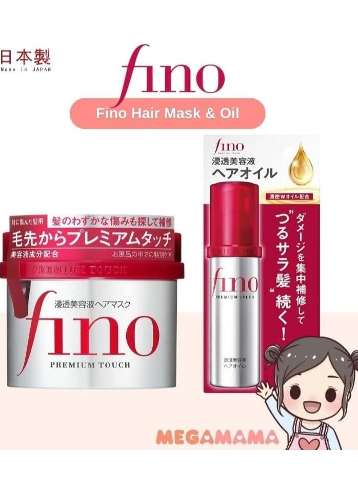 FINO Hair Serum 70ml and hair Mask Treatment 230g- Duo Power for Stronger and healthy Hair- Best for damage & hair fall problem - Image 3