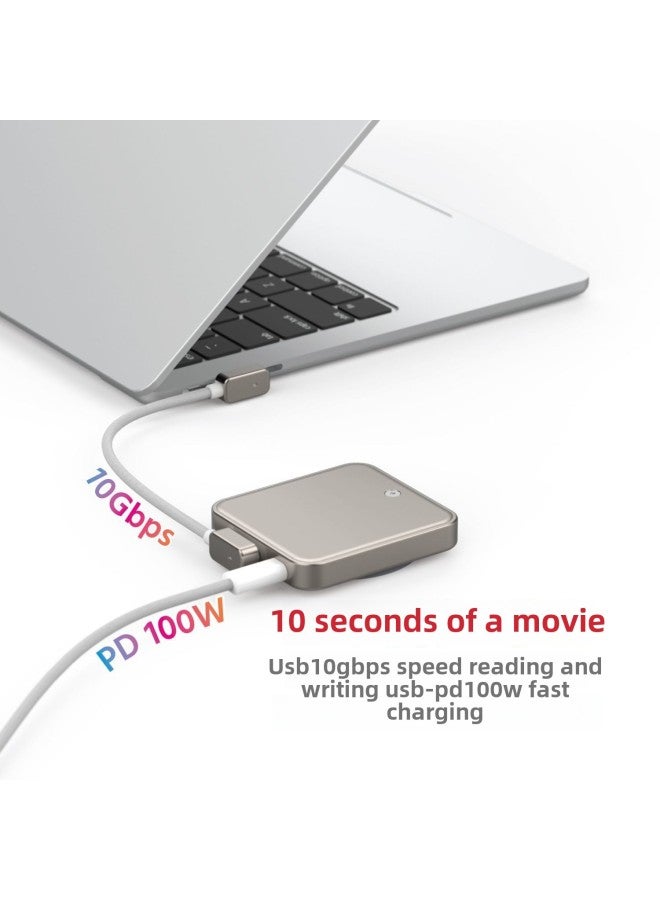 MagSafe Magnetic Solid-state Hard Disk Box M.2 2230 For Apple IPhone15pro External Recording ProRes-Color:Black + 256gb Solid State Drive - Image 3