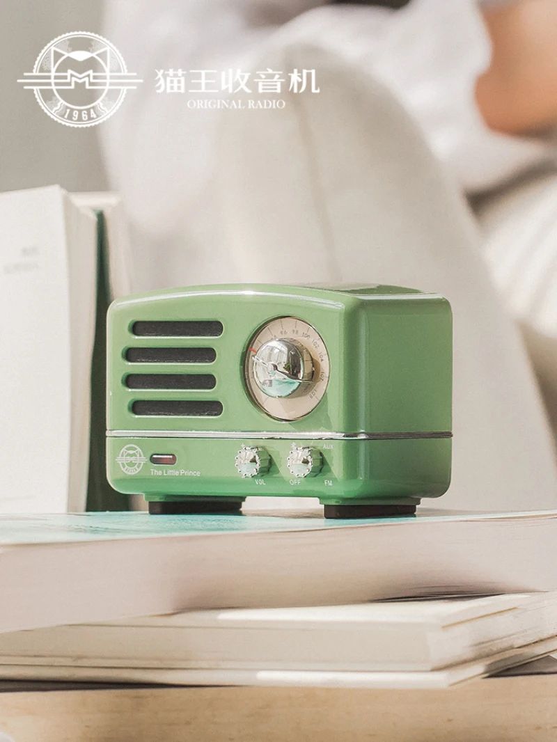 Muzen The Little Prince OTR Bluetooth Wireless Speaker, FM Radio, Metal Music Player, Green - Image 5