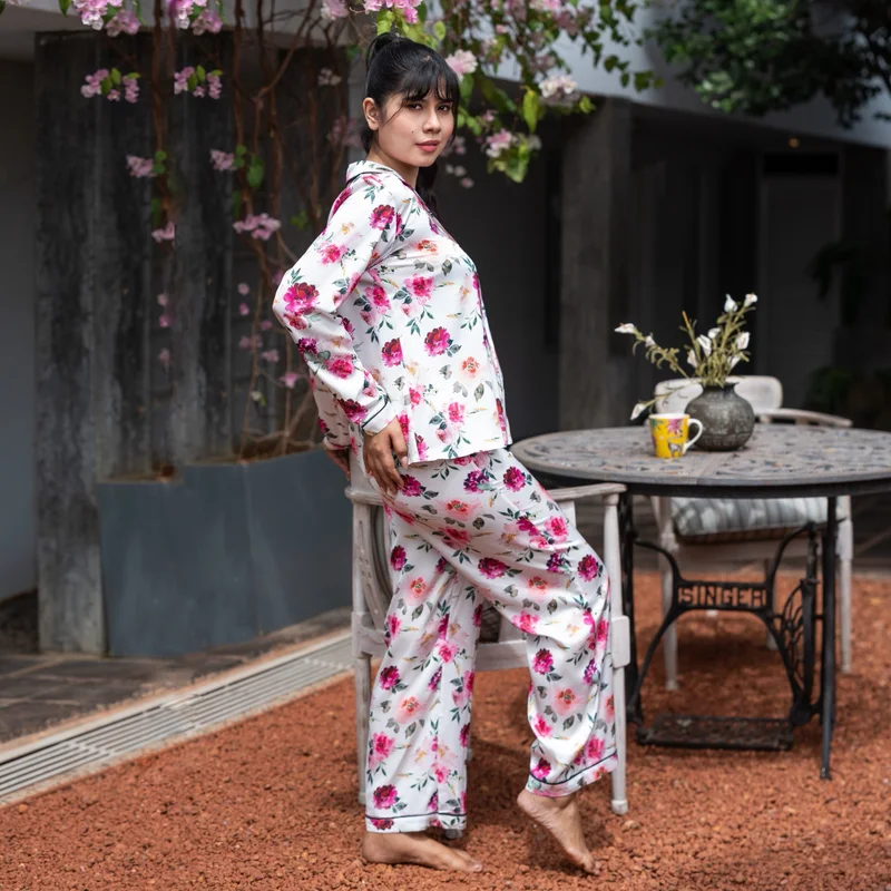 Aadaraya  Aadaraya Pyjama Set Shirt and Trousers for Women | Best Price UAE