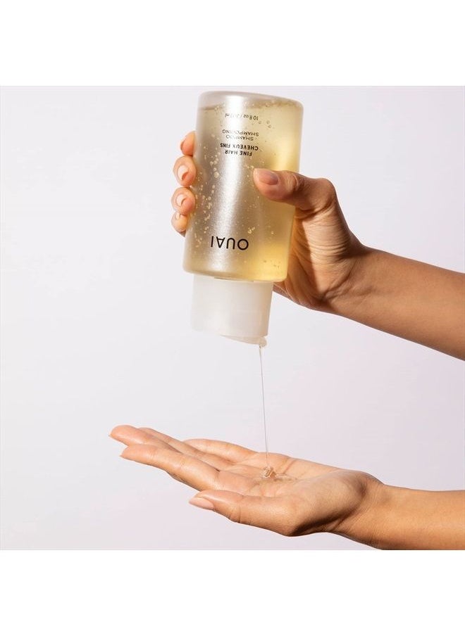 Ouai - Fine Shampoo Refill Pouch. Bring Fine Hair to the Next Level with Strengthening Keratin, Biotin, and Chia Seed Oil. Hair is Left Clean, Bouncy and Voluminous - Image 1