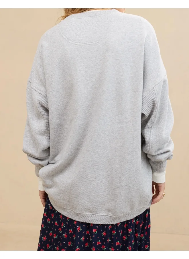 آري من امريكان ايجل Aerie Long Weekend Sweatshirt