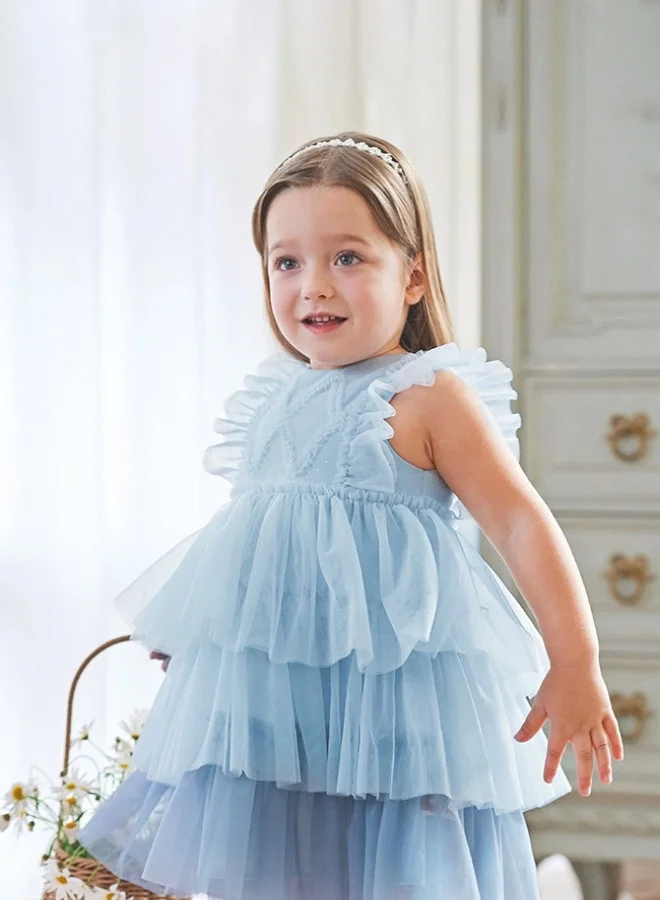 ديف اند بيلا البحر الأزرق الطبقات فستان أومبير