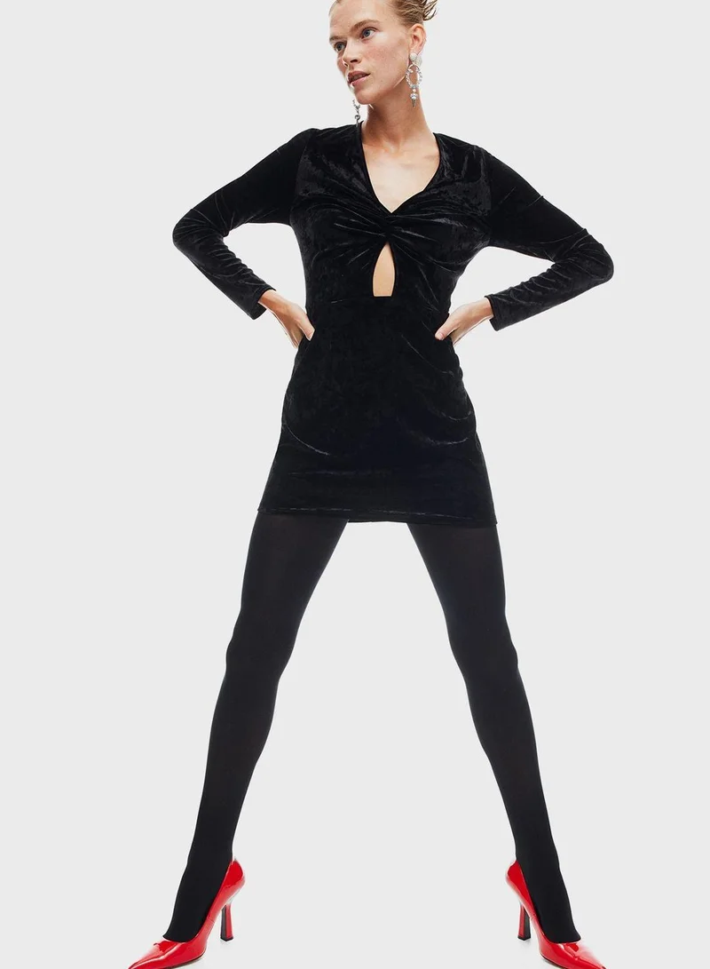 H&M Velvet Mini Dress