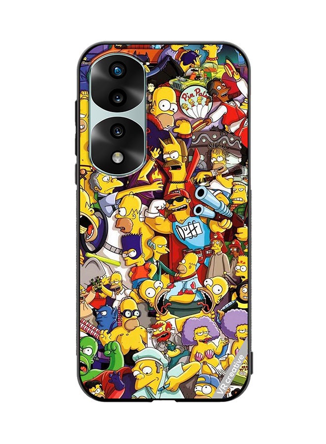 VR CREATIVE Protective Case Cover For Honor 70 Pro Simpsons Design Multicolour - Image 1