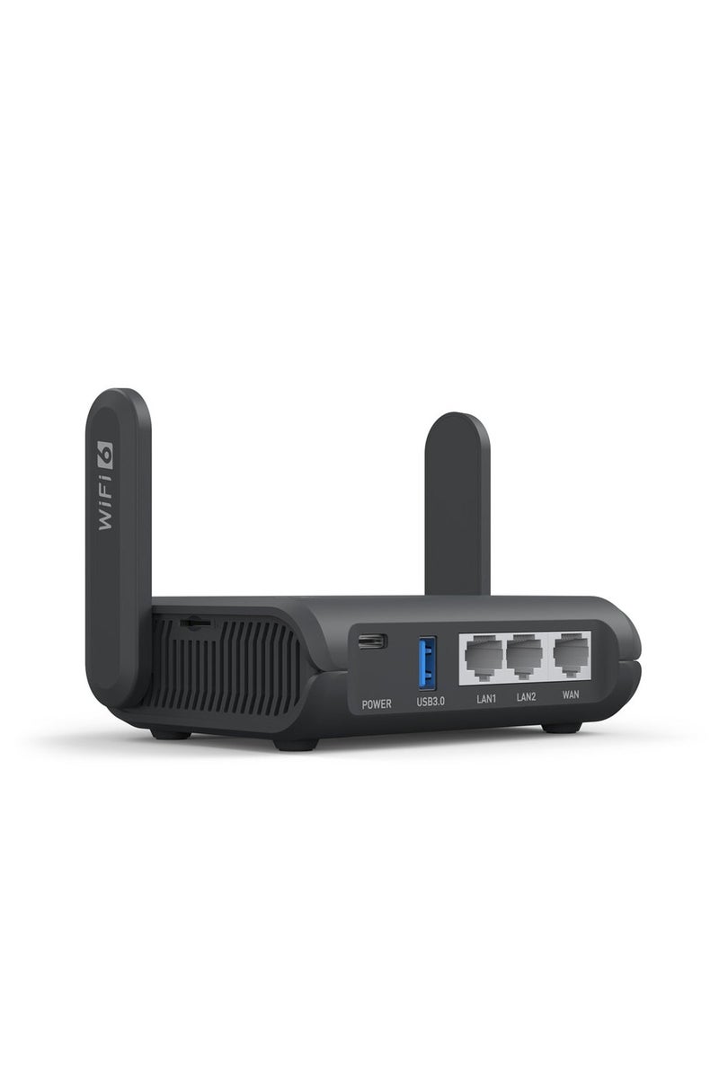 GL.iNet GL-AXT1800 (Slate AX) Portable Gigabit Travel Router, Pocket-Sized, Wi-Fi 6, Extender/Repeater for Hotel&Public Network Storage, VPN Client&Server, OpenWrt, Adguard Home, USB3.0, TF Card Slot - Image 3