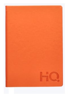 HQ A4 Size Casebound Notebook With 160 Sheets Orange  - Image 1