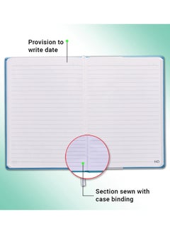 HQ A4 Size Casebound Notebook With 160 Sheets Orange  - Image 2