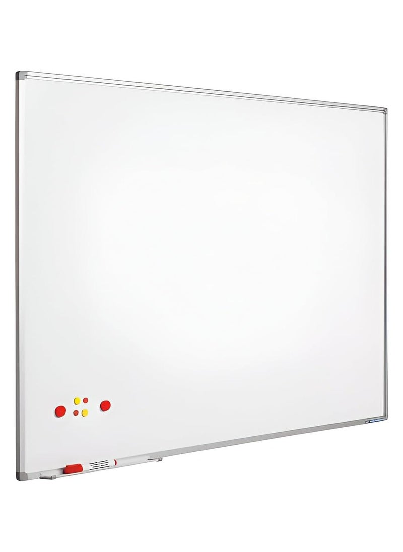 Whiteboard dry erase magnetic surface aluminum frame 120×90 cm  - Image 1