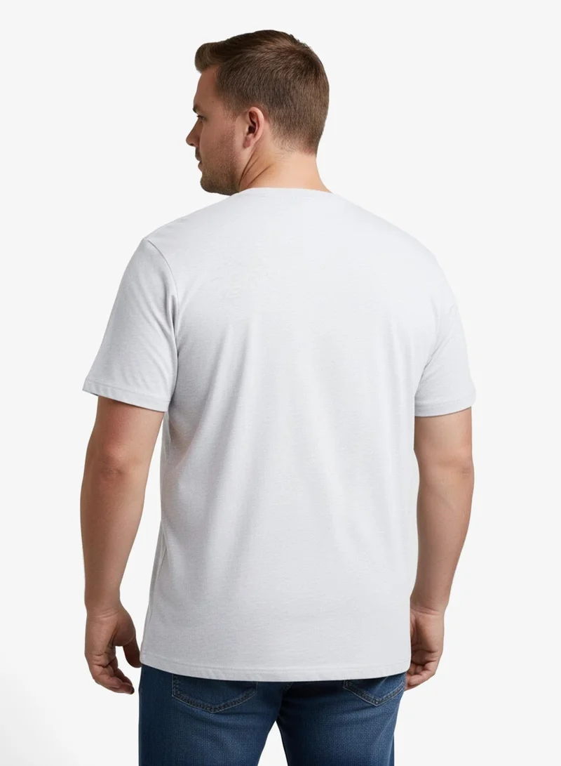 Seventy Five Basics  Pack of 2 Plus Size T-Shirt for Men | Best Price UAE