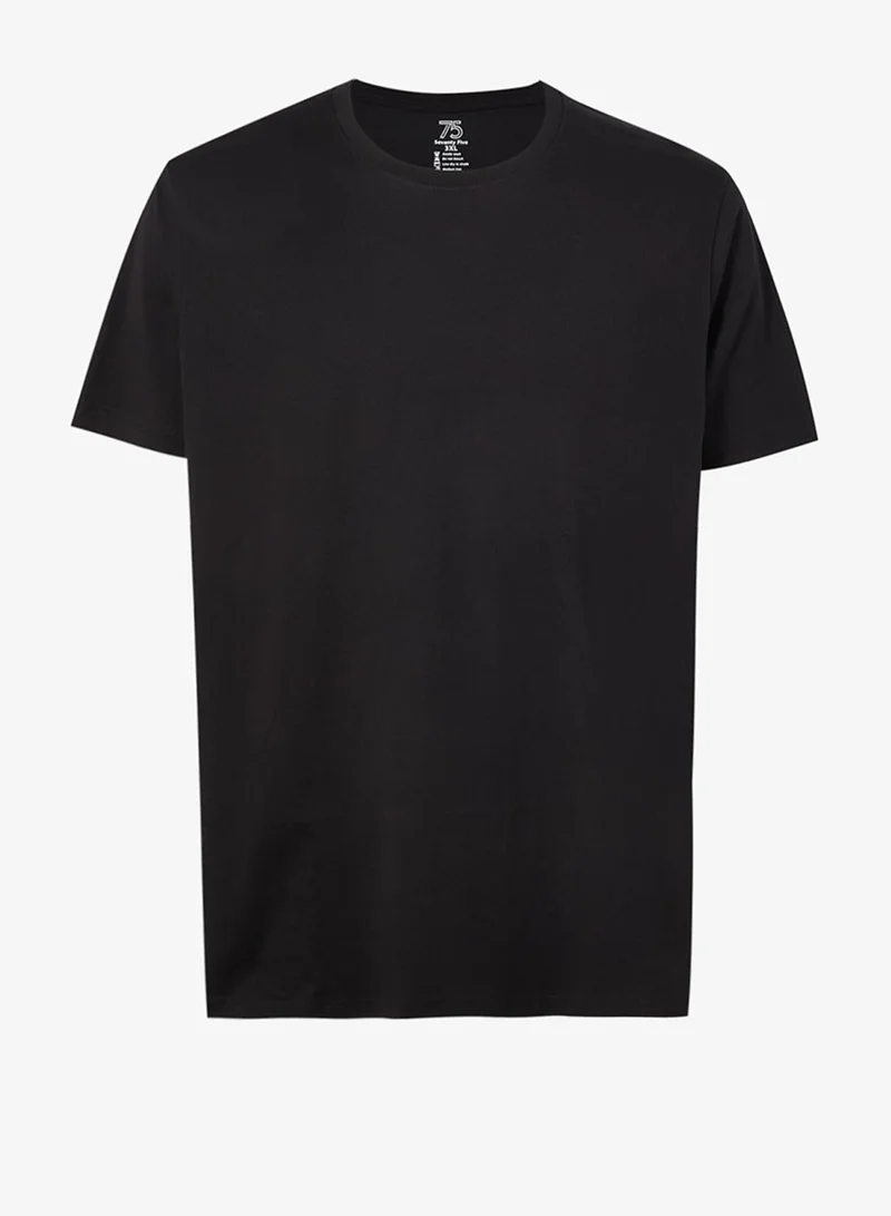 Seventy Five Basics  Pack of 2 Plus Size T-Shirt for Men | Best Price UAE