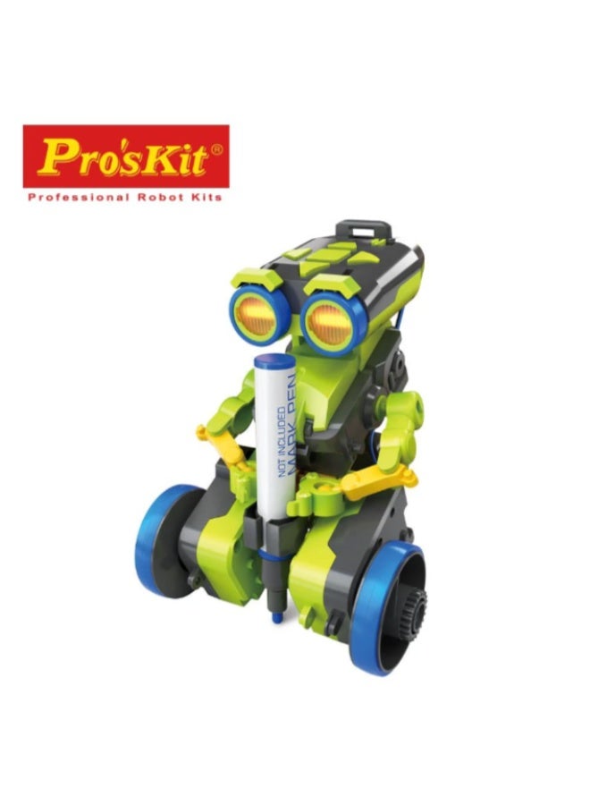 Pro'skit Pro’sKit GE-897 Tribo 3-in-1 Keypad Coding Robot – DIY Programmable STEM Robot Kit for Kids (Sharpshooter, Painter & Sweeper) - Image 2