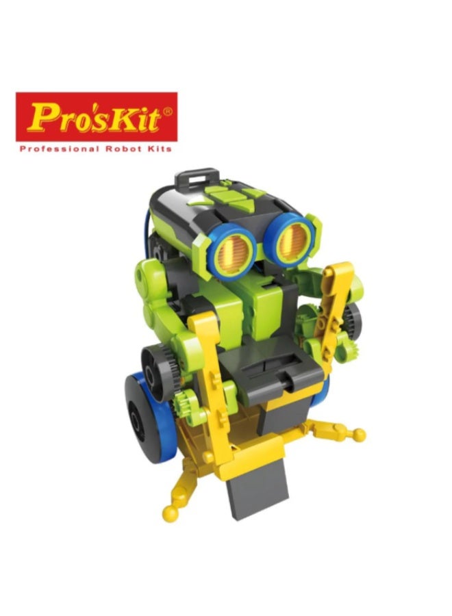 Pro'skit Pro’sKit GE-897 Tribo 3-in-1 Keypad Coding Robot – DIY Programmable STEM Robot Kit for Kids (Sharpshooter, Painter & Sweeper) - Image 4